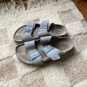 Gray leather Birkenstock Size 37